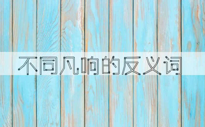用不同凡响造句