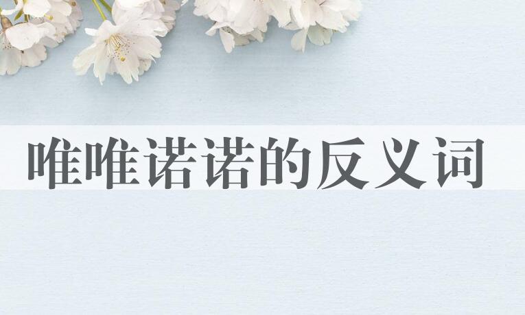 用唯唯诺诺造句