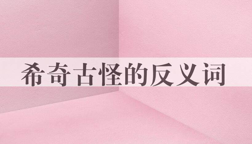 用希奇古怪造句