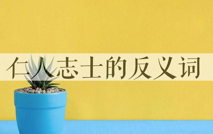 用仁人志士造句