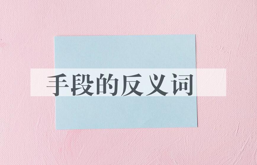 用手段造句