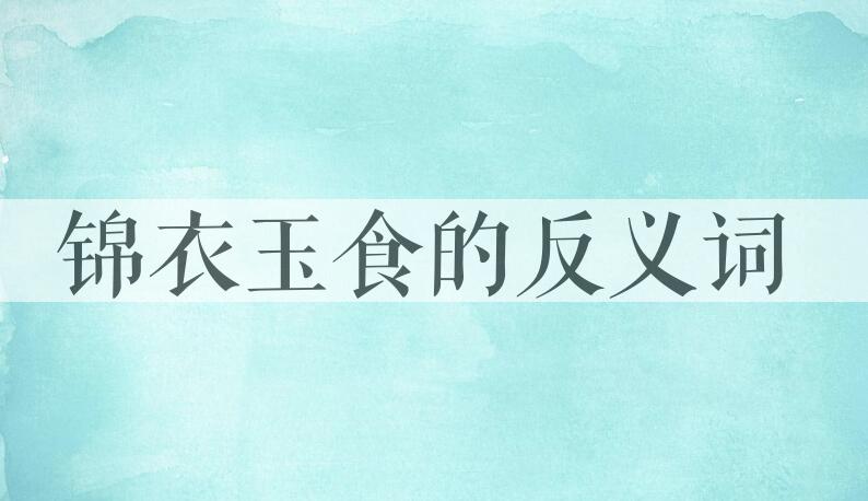 用锦衣玉食造句