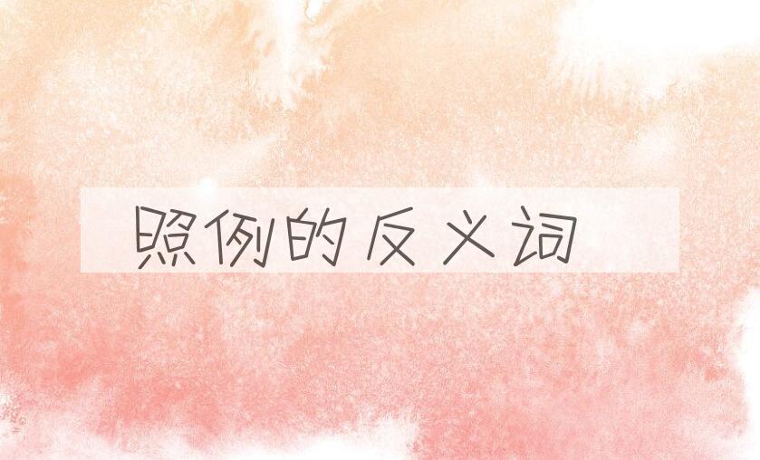 用照例造句