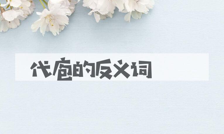 用代庖造句