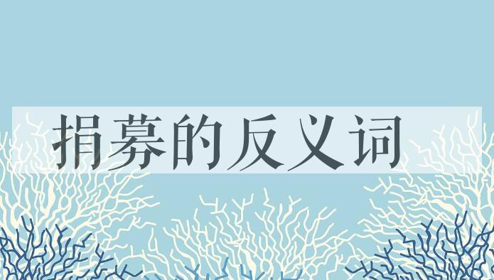 用捐募造句
