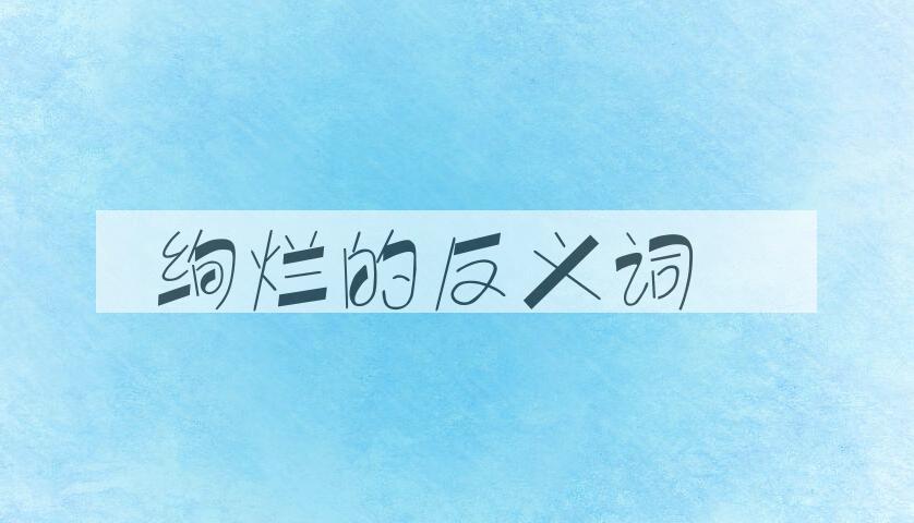 用绚烂造句