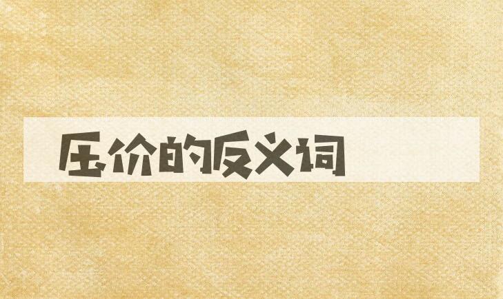 用压价造句