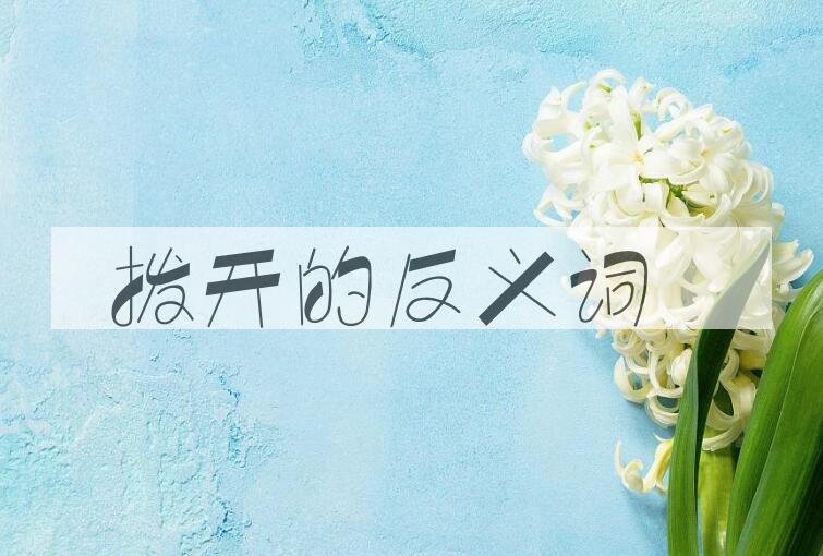 用拨开造句