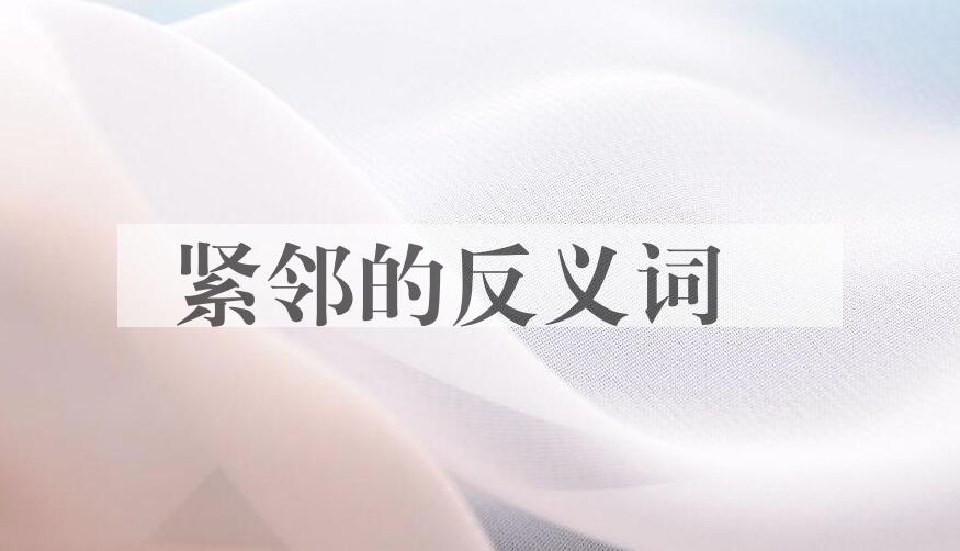 用紧邻造句