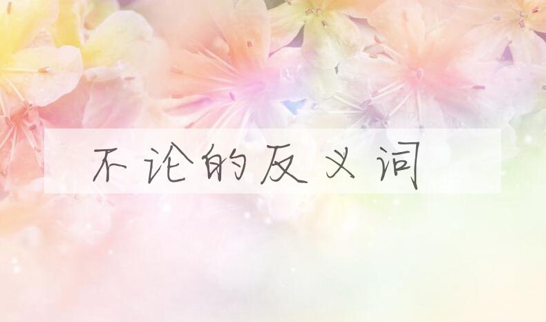 用不论造句