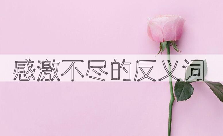 用感激不尽造句