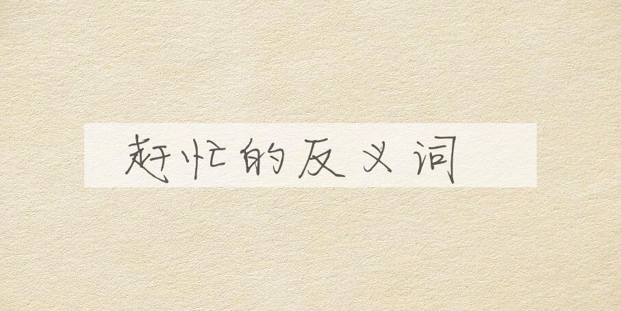 用赶忙造句