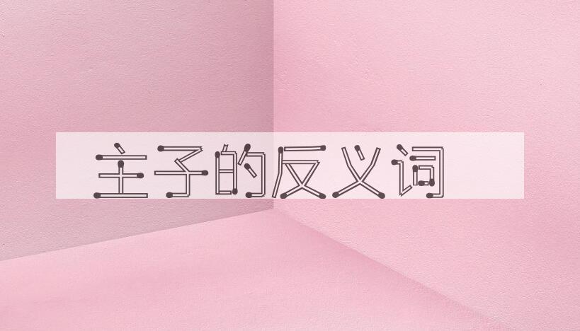 用主子造句