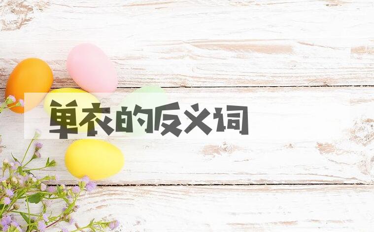 用单衣造句