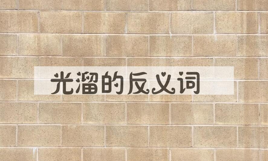 用光溜造句