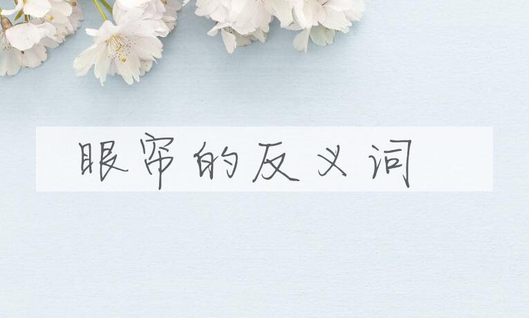 用眼帘造句