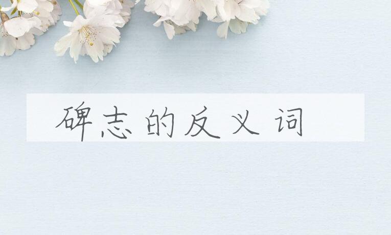 用碑志造句