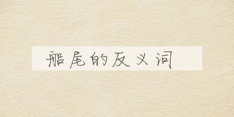 用船尾造句