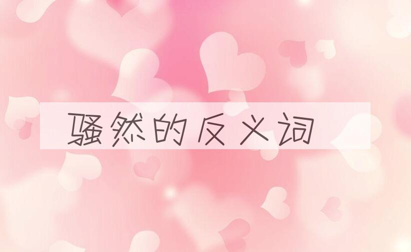 用骚然造句