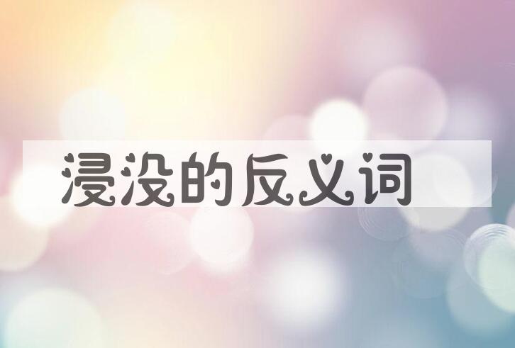 用浸没造句