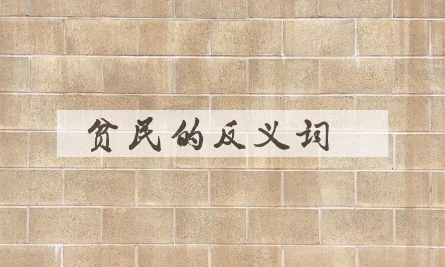 用贫民造句