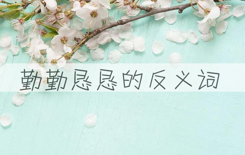 用勤勤恳恳造句