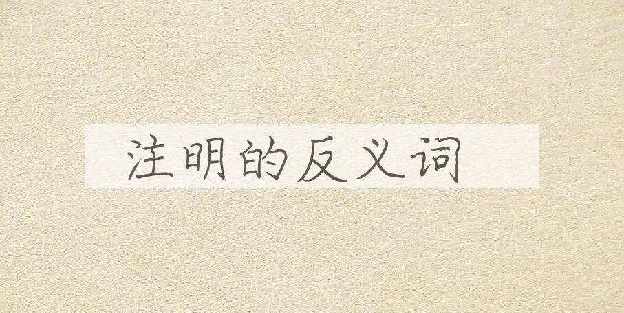 用注明造句