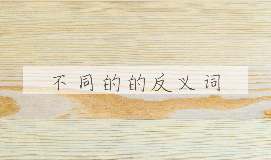 用不同的造句