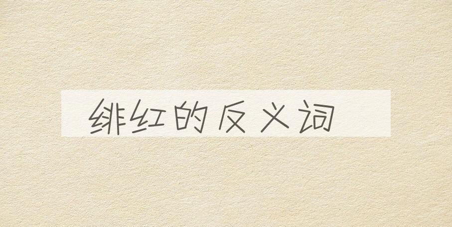 用绯红造句