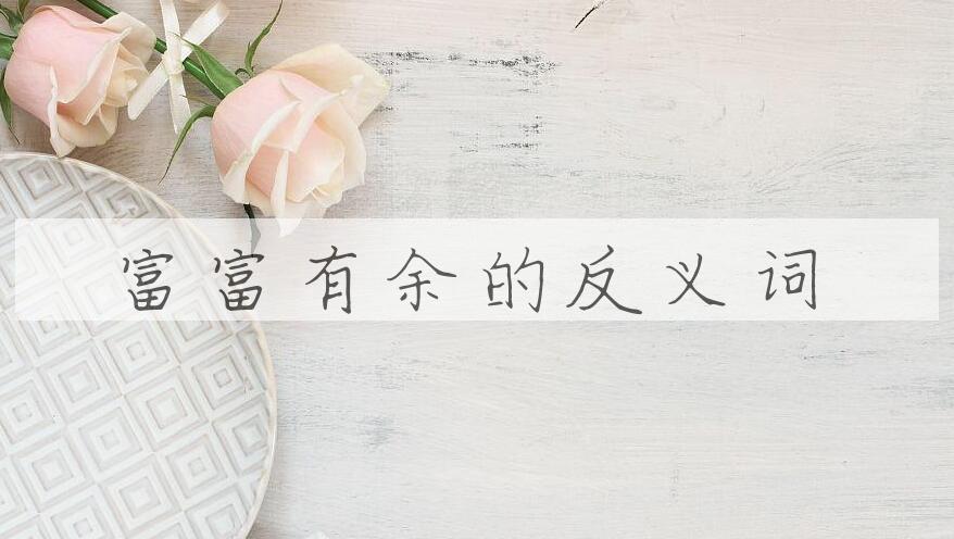 用富富有余造句
