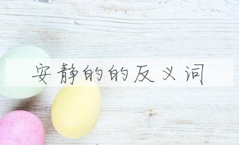 用安静的造句