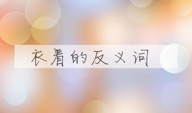 用衣着造句