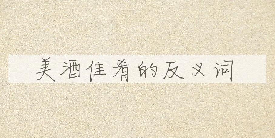 用美酒佳肴造句