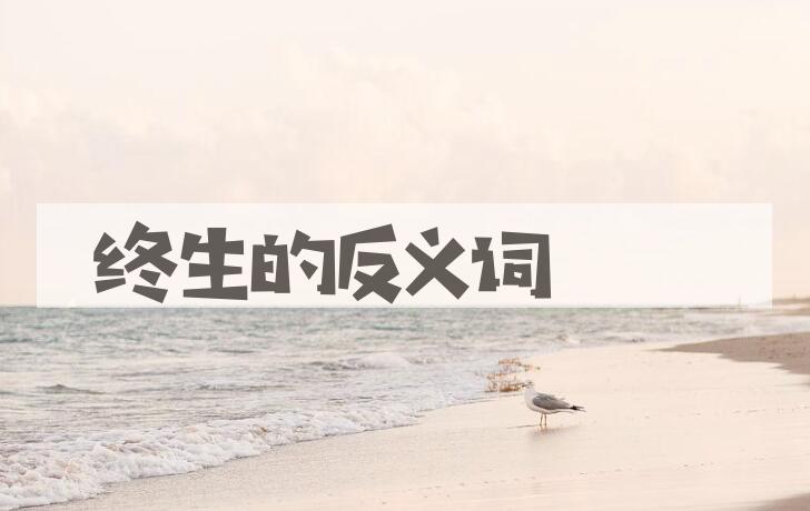 用终生造句
