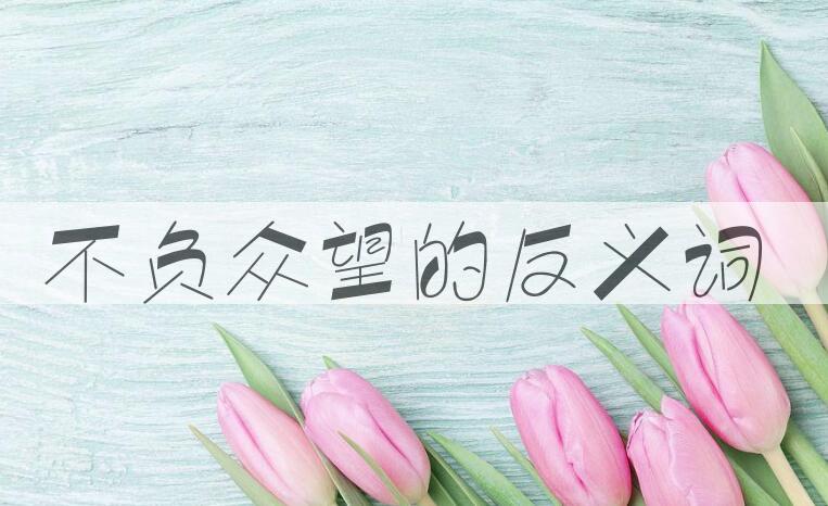 用不负众望造句