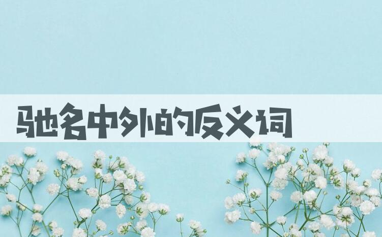用驰名中外造句