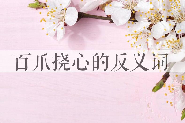 用百爪挠心造句