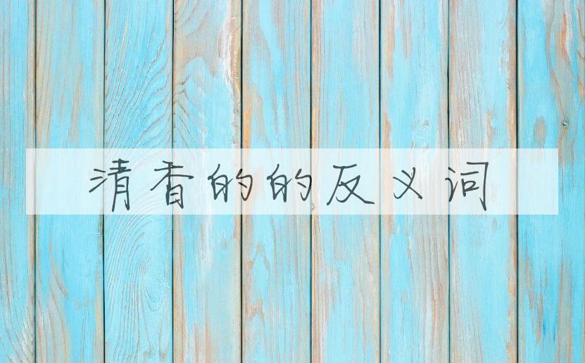 用清香的造句