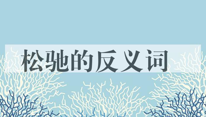 用松驰造句