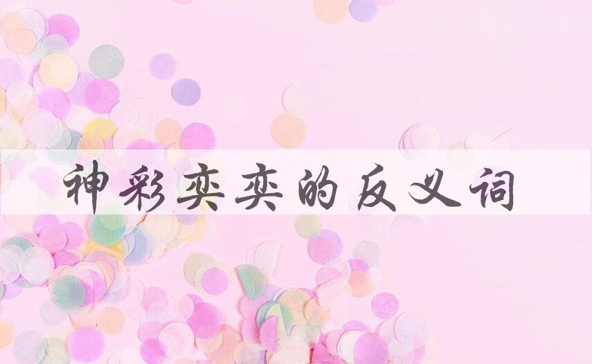 用神彩奕奕造句