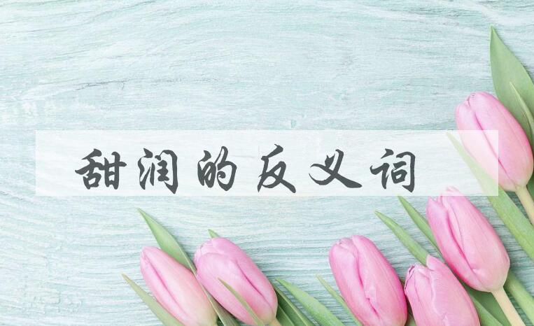用甜润造句