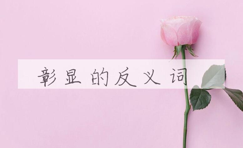 用彰显造句