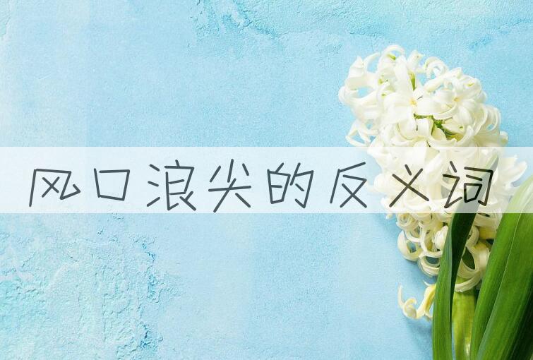 用风口浪尖造句