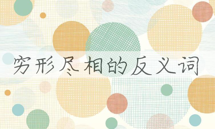 用穷形尽相造句