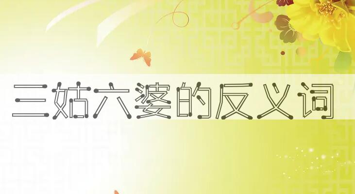 用三姑六婆造句