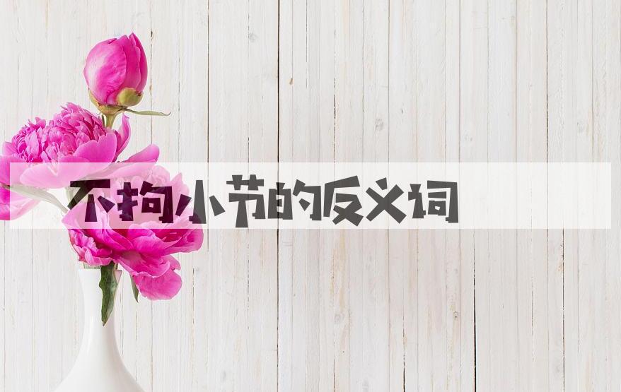 用不拘小节造句