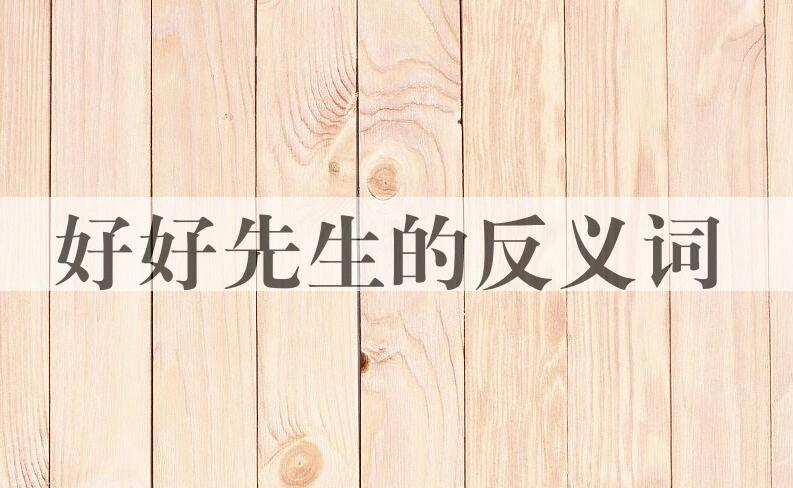 用好好先生造句