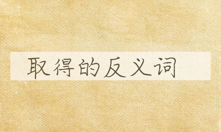 用取得造句