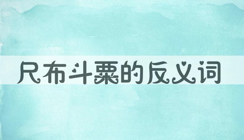 用尺布斗粟造句