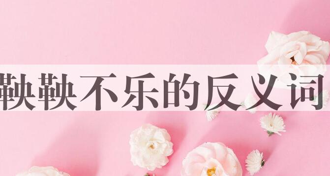 用鞅鞅不乐造句